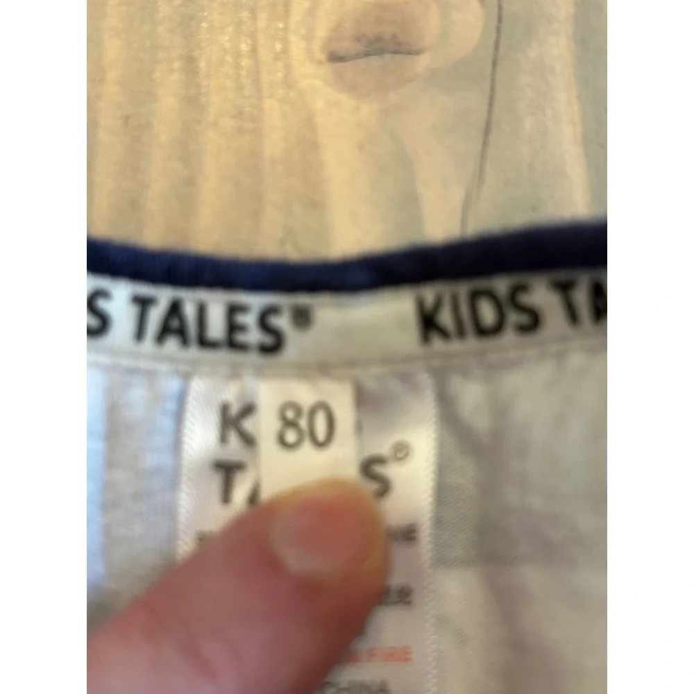 K35 Kids Tales Navy Rainbow Cloud Star Print Short Sleeve Zip Romper Size 80 - Picture 4 of 4